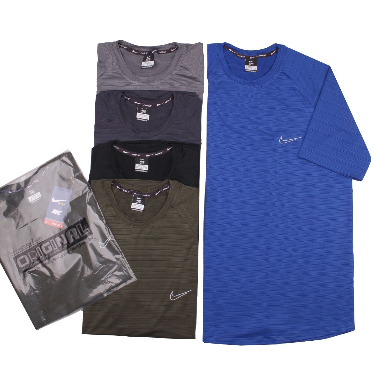 تیشرت مردانه آستین رگلان میراژ طرح نایک