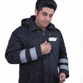 کاپشن کار ضد آب شبرنگ دار آستر پشم شیشه