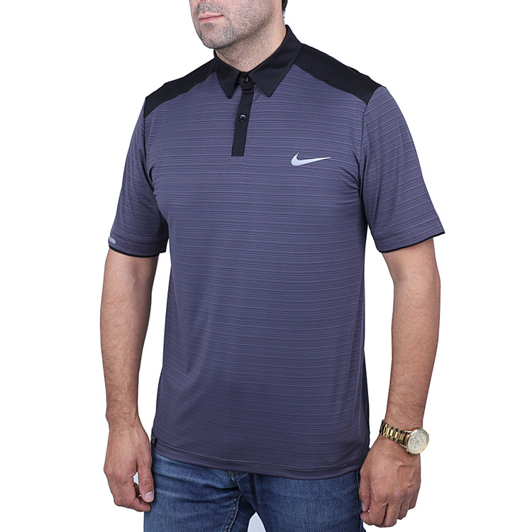 تیشرت مردانه میراژ یقه دار طرح نایک