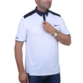 تیشرت مردانه میراژ یقه دار طرح نایک