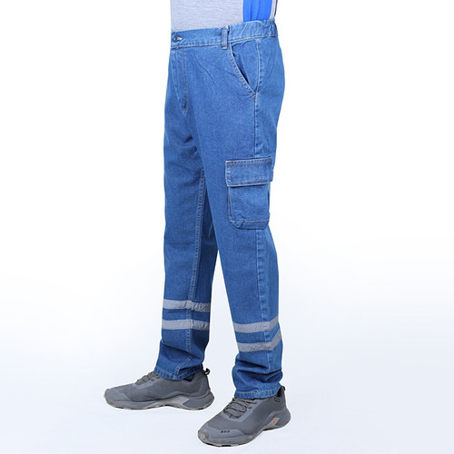 شلوار کار جین شبرنگ دار