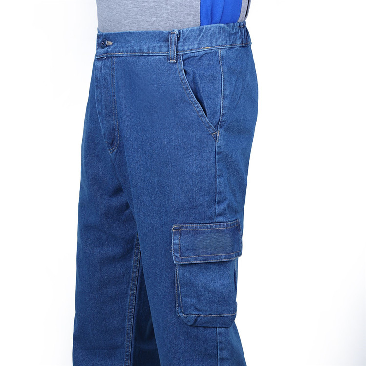 شلوار کار جین شبرنگ دار (لباس کار)