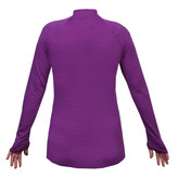 تیشرت زنانه نیم زیپ آستین بلند سوزنی