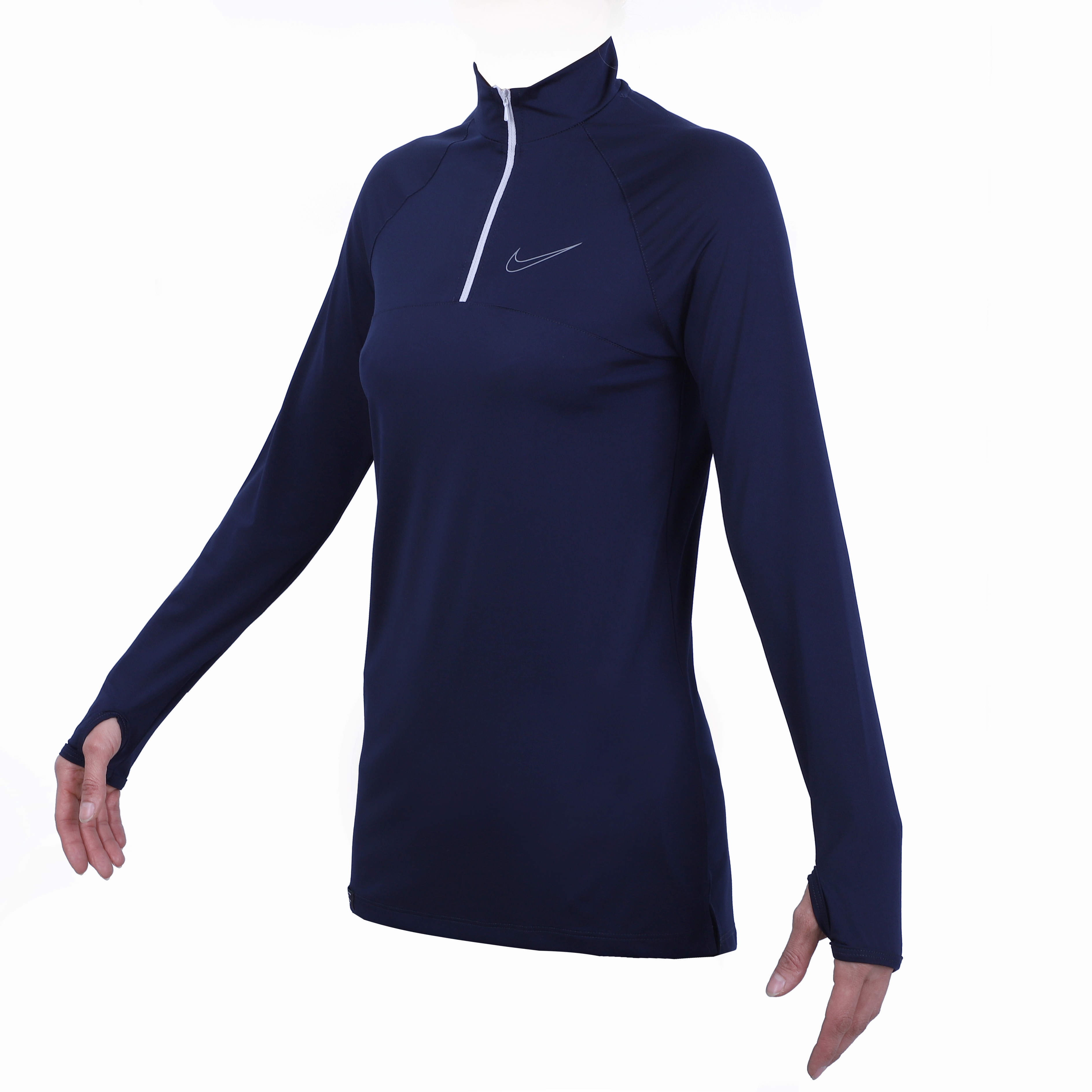 تونیک نیم زیپ فینگردار ورزشی زنانه