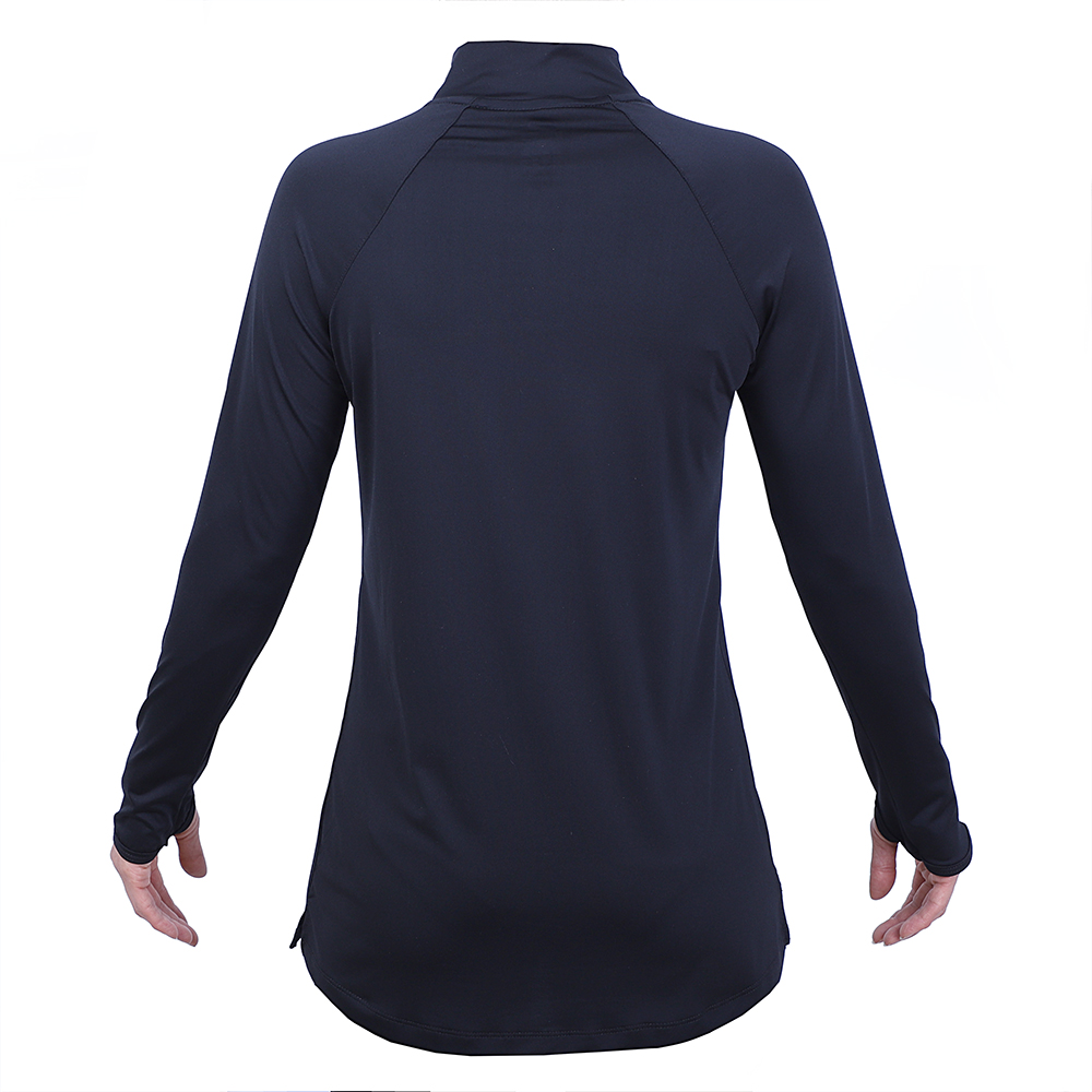 تونیک نیم زیپ فینگردار ورزشی زنانه