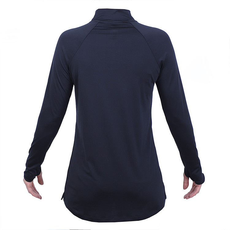 تونیک نیم زیپ فینگردار ورزشی زنانه