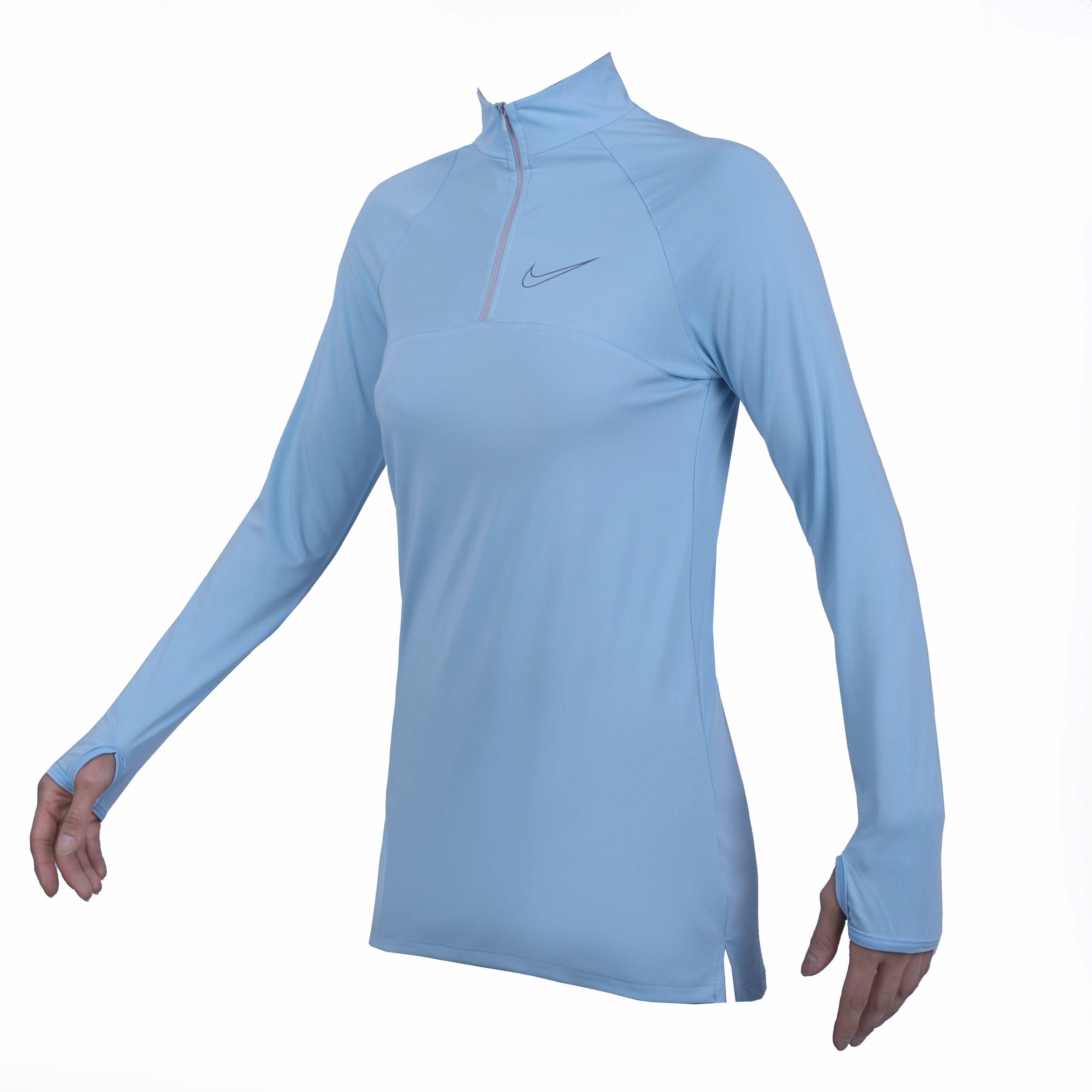 تونیک نیم زیپ فینگردار ورزشی زنانه