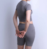 ست کراپ شورتک زنانه کارول